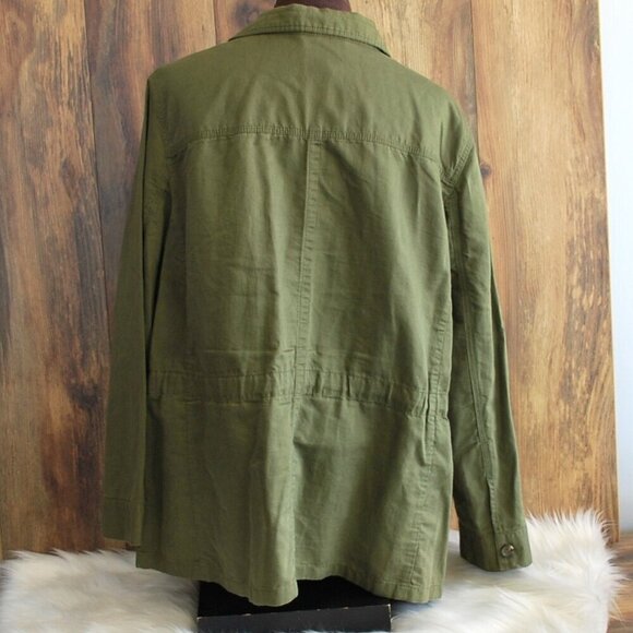 Talbots Classic Casual Plus Army Green Women's Plus Size Jacket 2X - Picture 2 of 2
